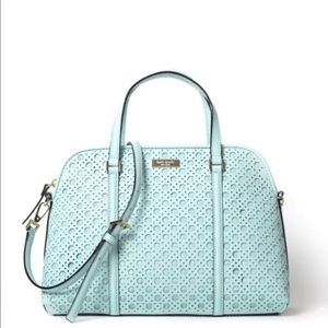 Blue Kate Spade Newbury Lane Caning Bag